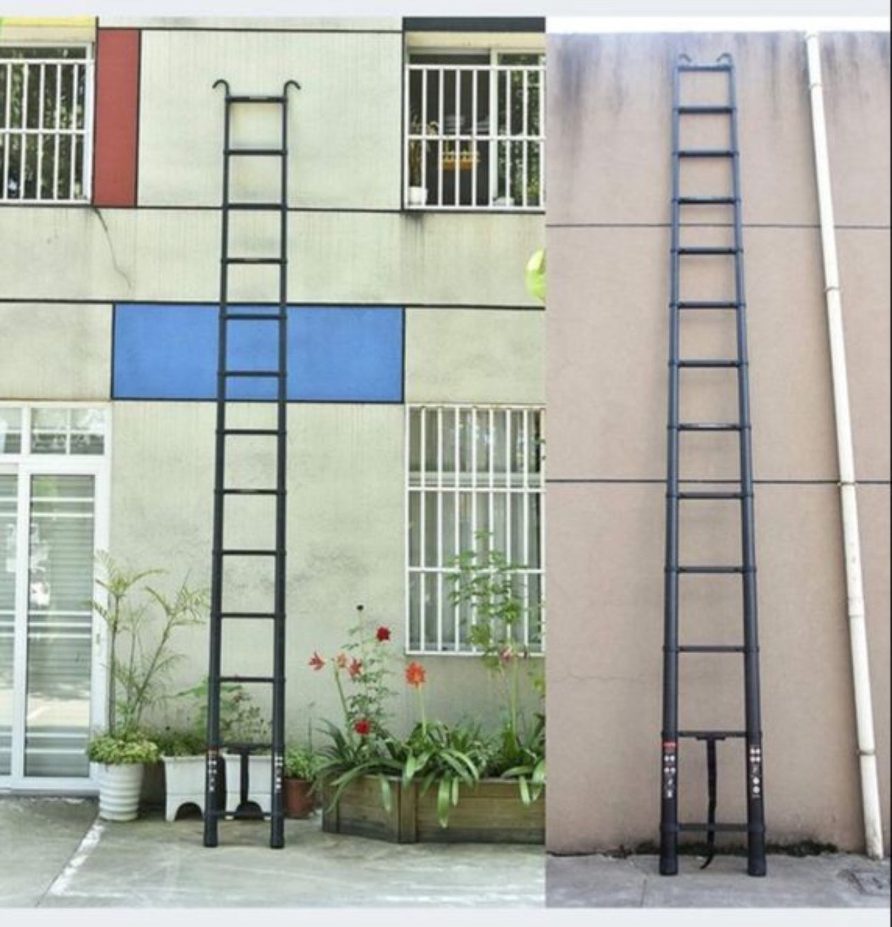 ladder 5 m aluminum 13 to 150 kg