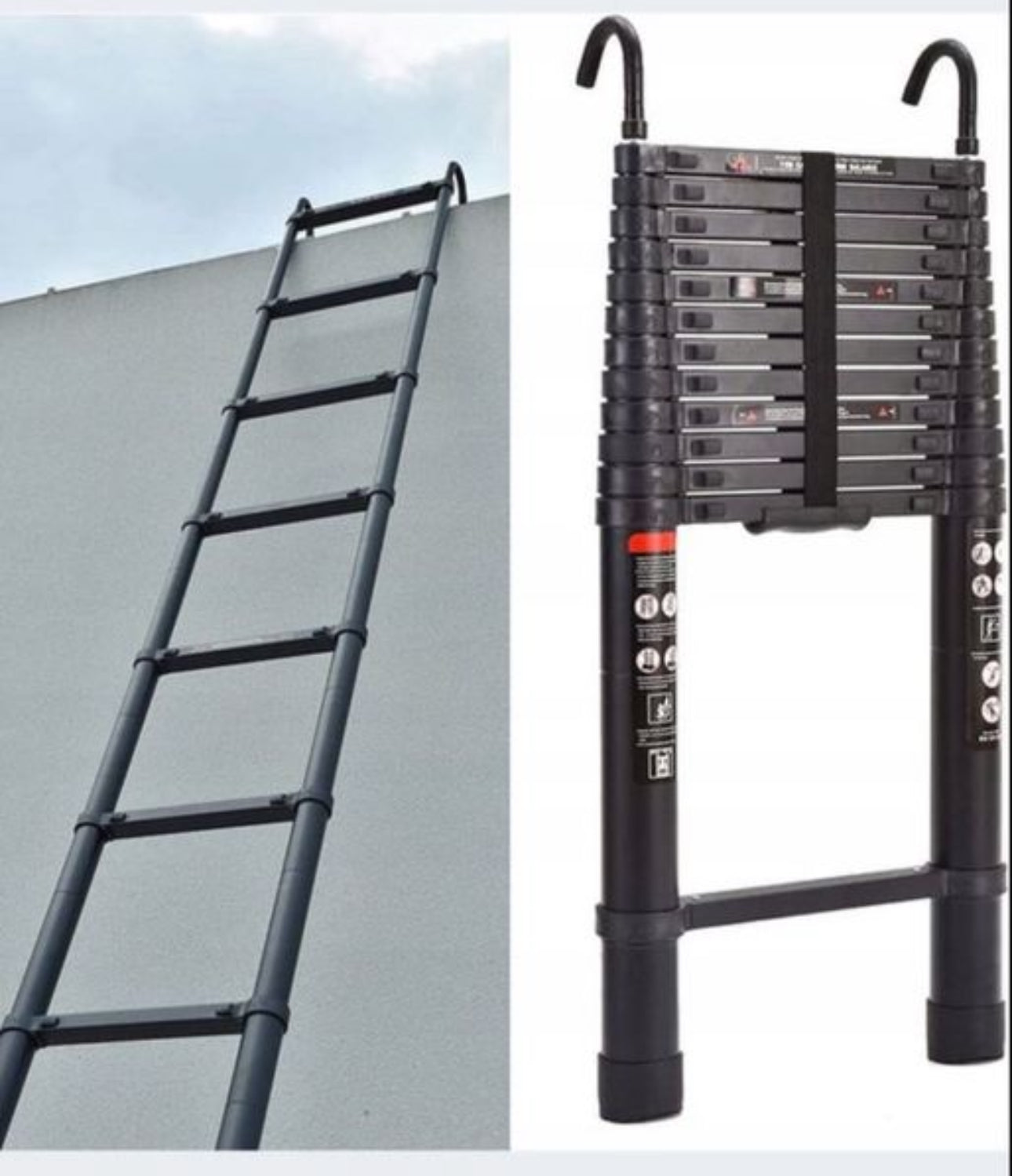 ladder 5 m aluminum 13 to 150 kg