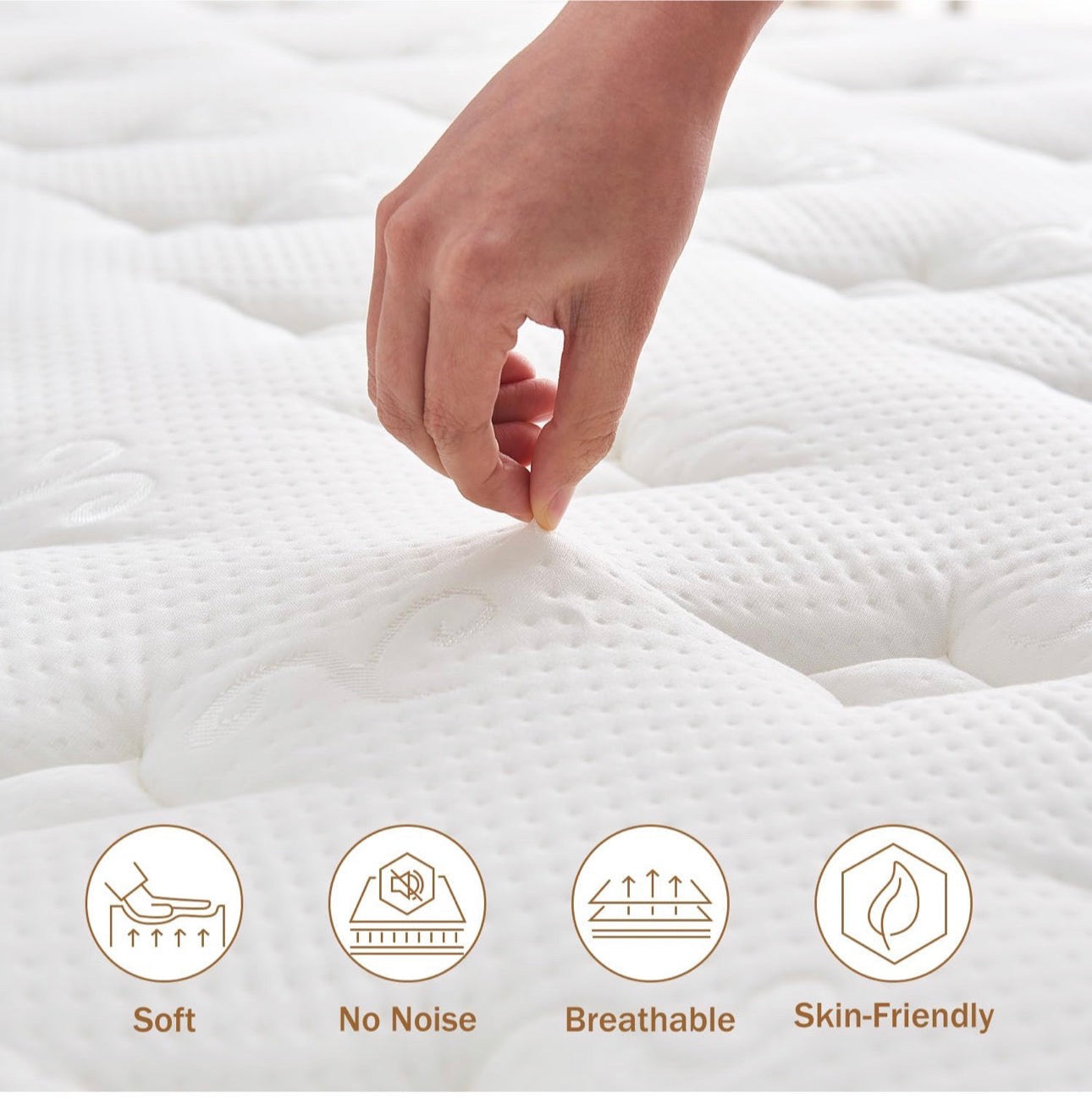 Double Mattress,10.2 INCH Hybrid