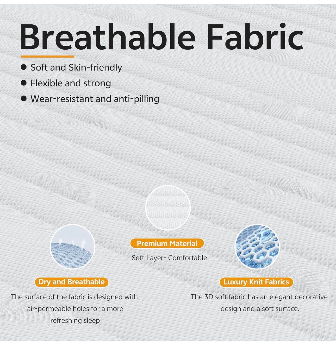 3FT Single Mattress 90x190cm  – 25cm Thick Pocket Sprung