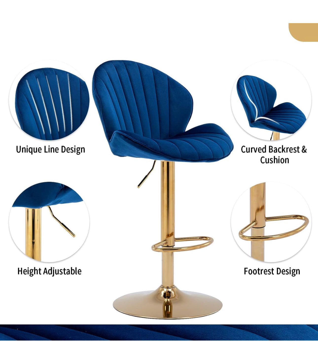 Velvet Bar Stools