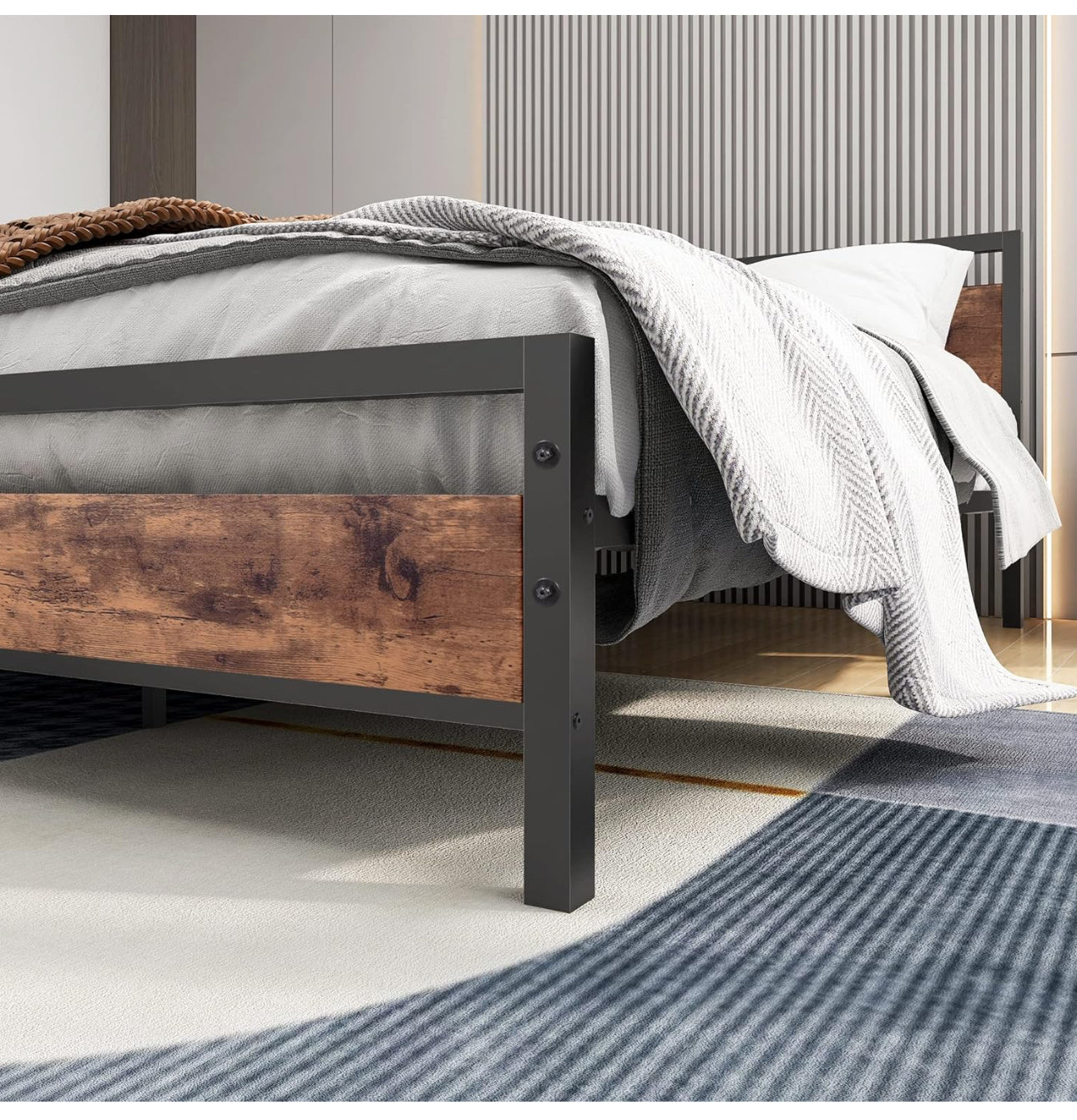 King Size with Wooden Headboard