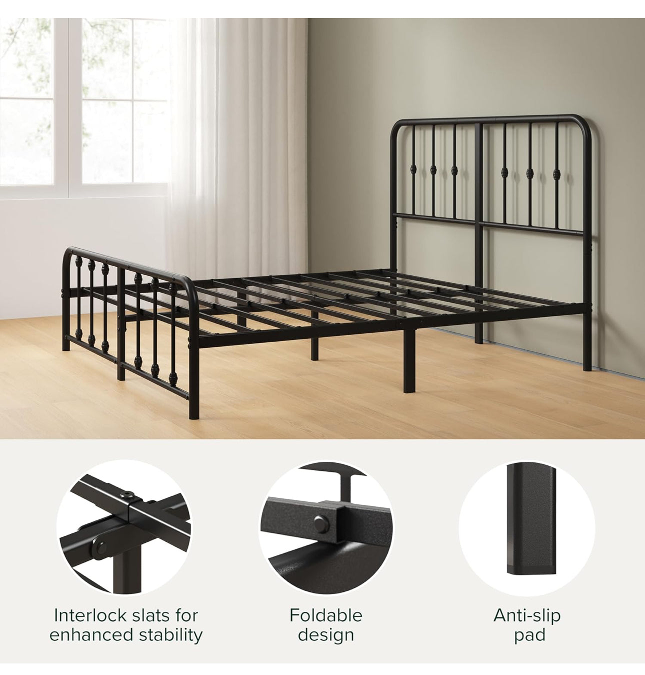 Single Bed Frame  Bed 90x190 cm