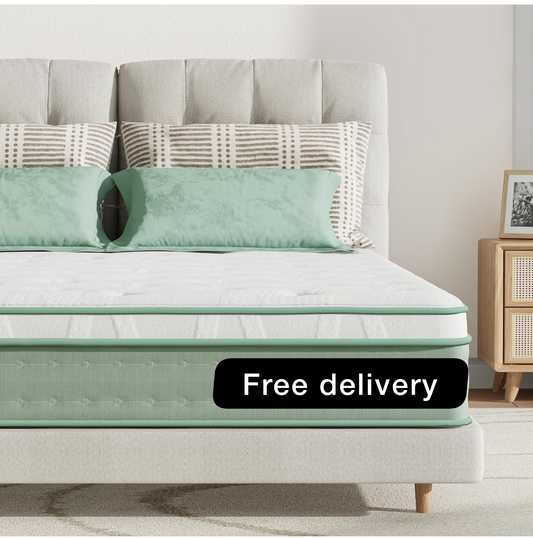 King mattress Size 9.8 Inch 3-Zone Gel Memory Foam Pocket Sprung Mattress