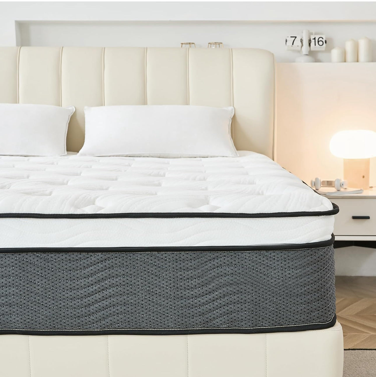King Mattress,11 Inch Hybrid Mattress 5FT with Breathable Foam and Individually Pocket Spring