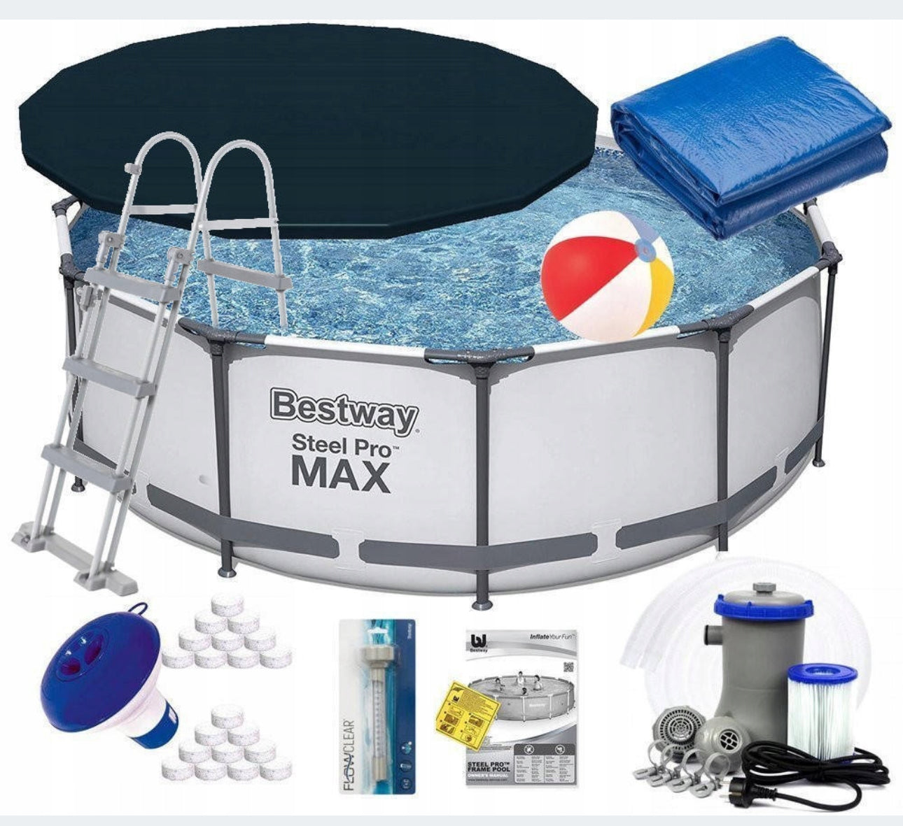 POOL 366x100cm BESTWAY SET 10in1