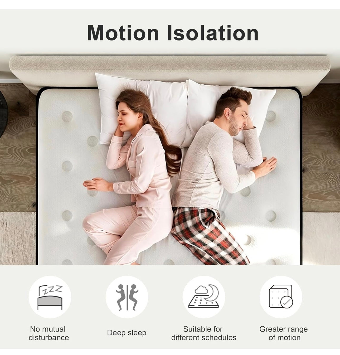 Small Double Mattress, 22CM Gel Memory Foam Pocket Sprung Mattresses