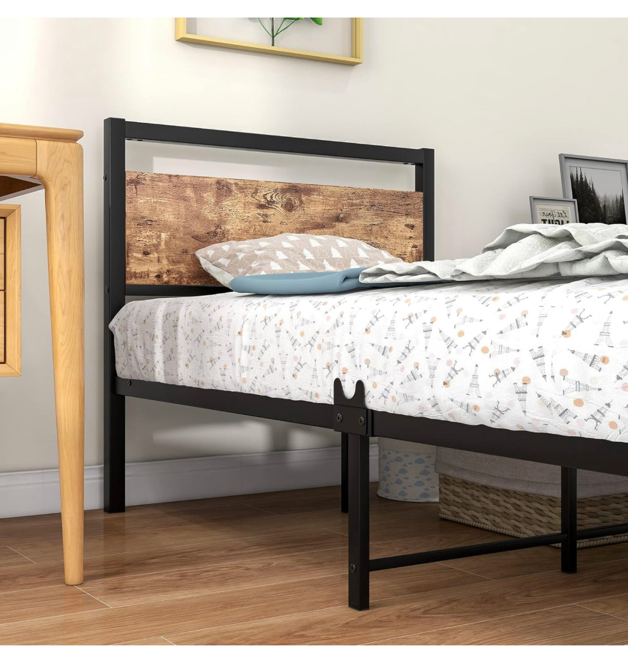 3ft Single Size Metal Platform Bed Frame