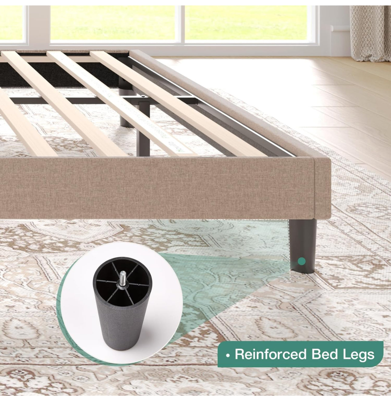 Upholstered Platform Bed Frame