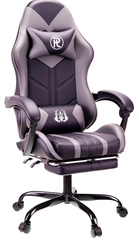 Office chairs reclining seat with footrest adjustable headrest and lumbar cushion high back support padded armrests