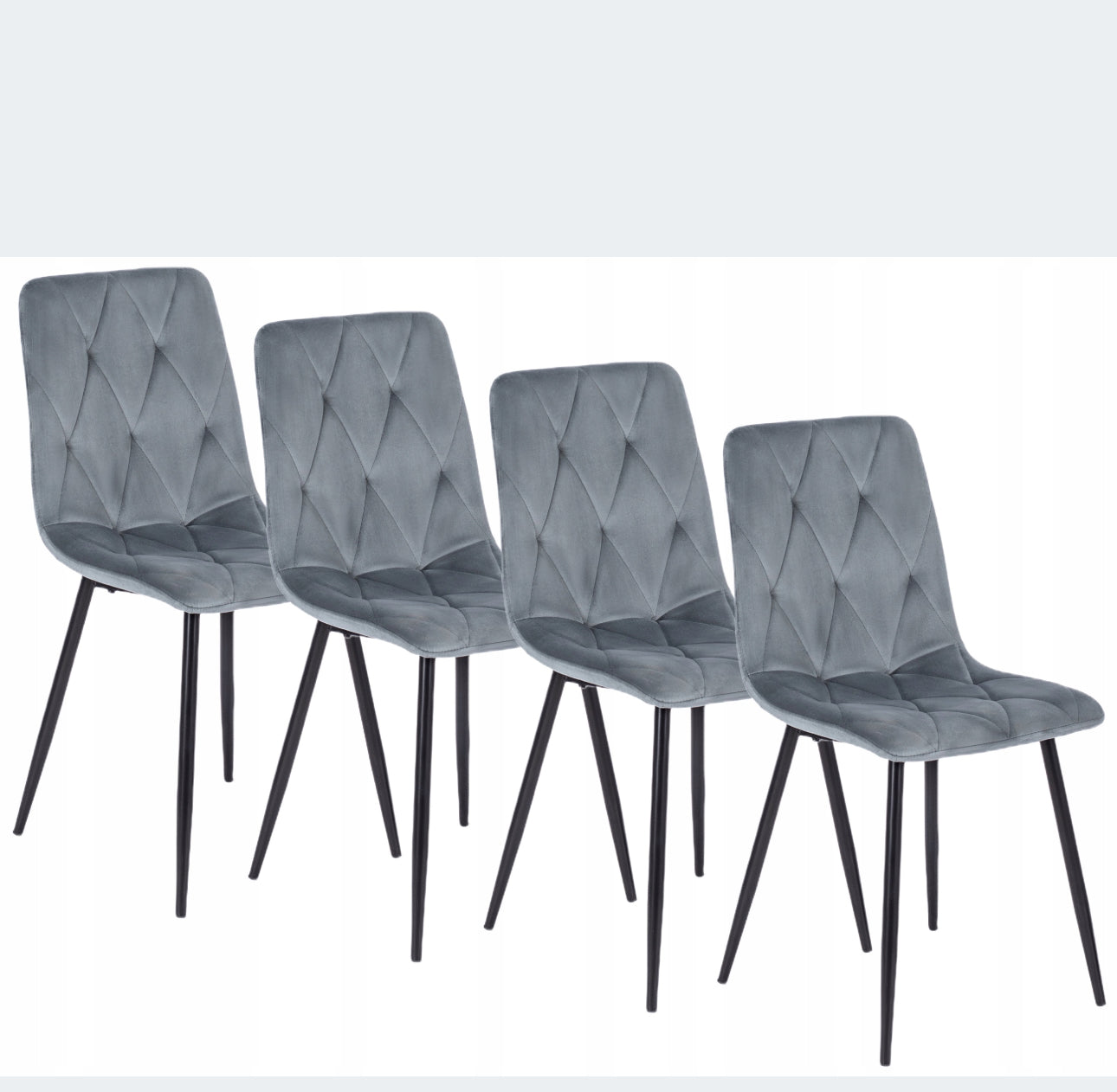 Velvet chairs set of 4