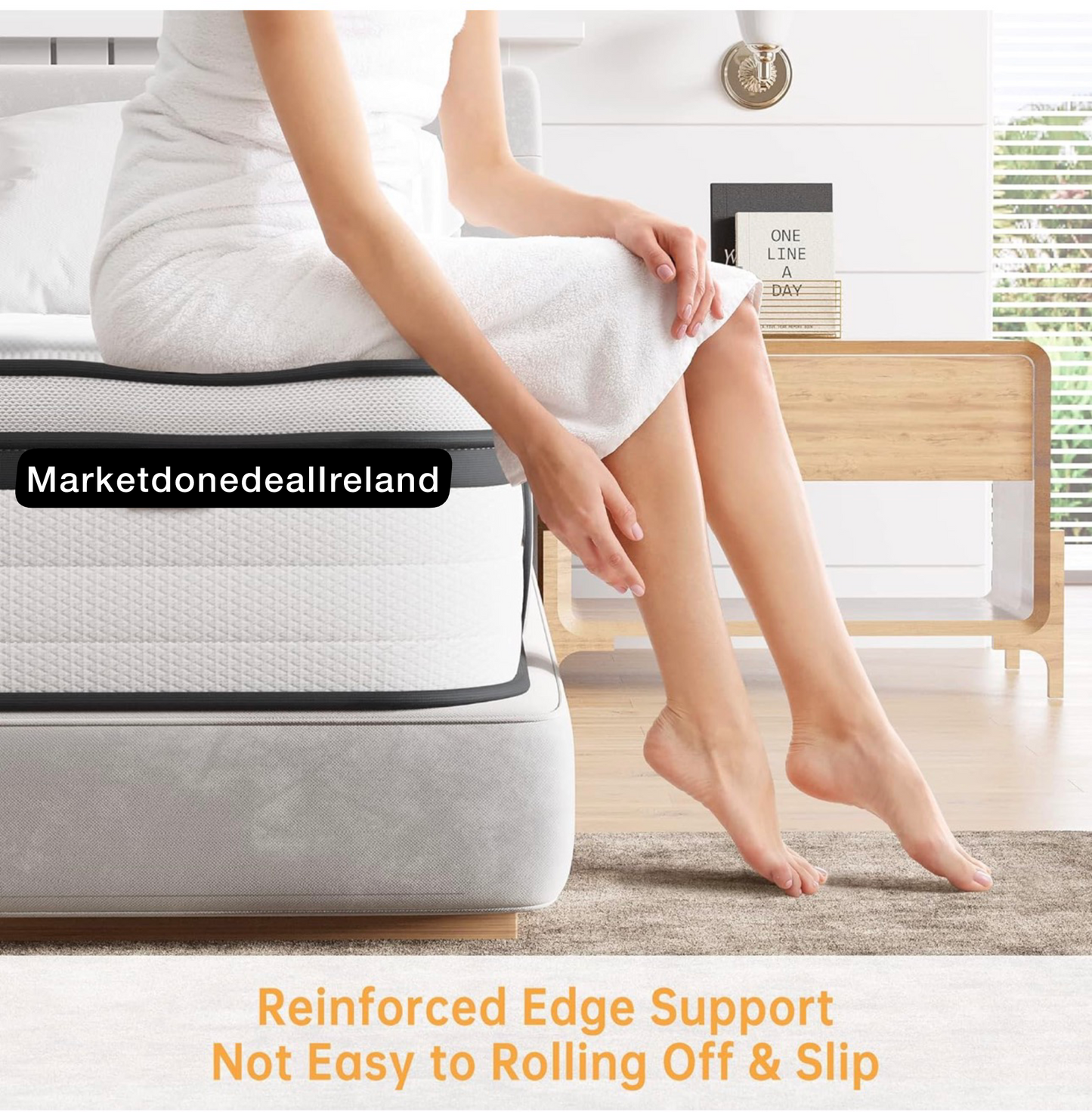 Double Mattress 4FT6, 10.6 Inch Gel Memory Foam Pocket Sprung Orthopedic Mattress Edge Support & Motion