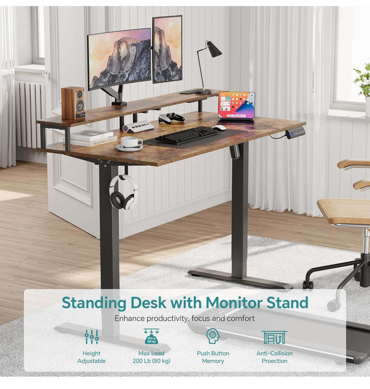 Electric Standing Desk 120 x 60cm