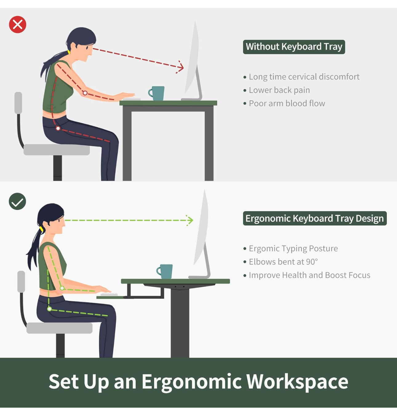 Electric Standing Desk 120x60