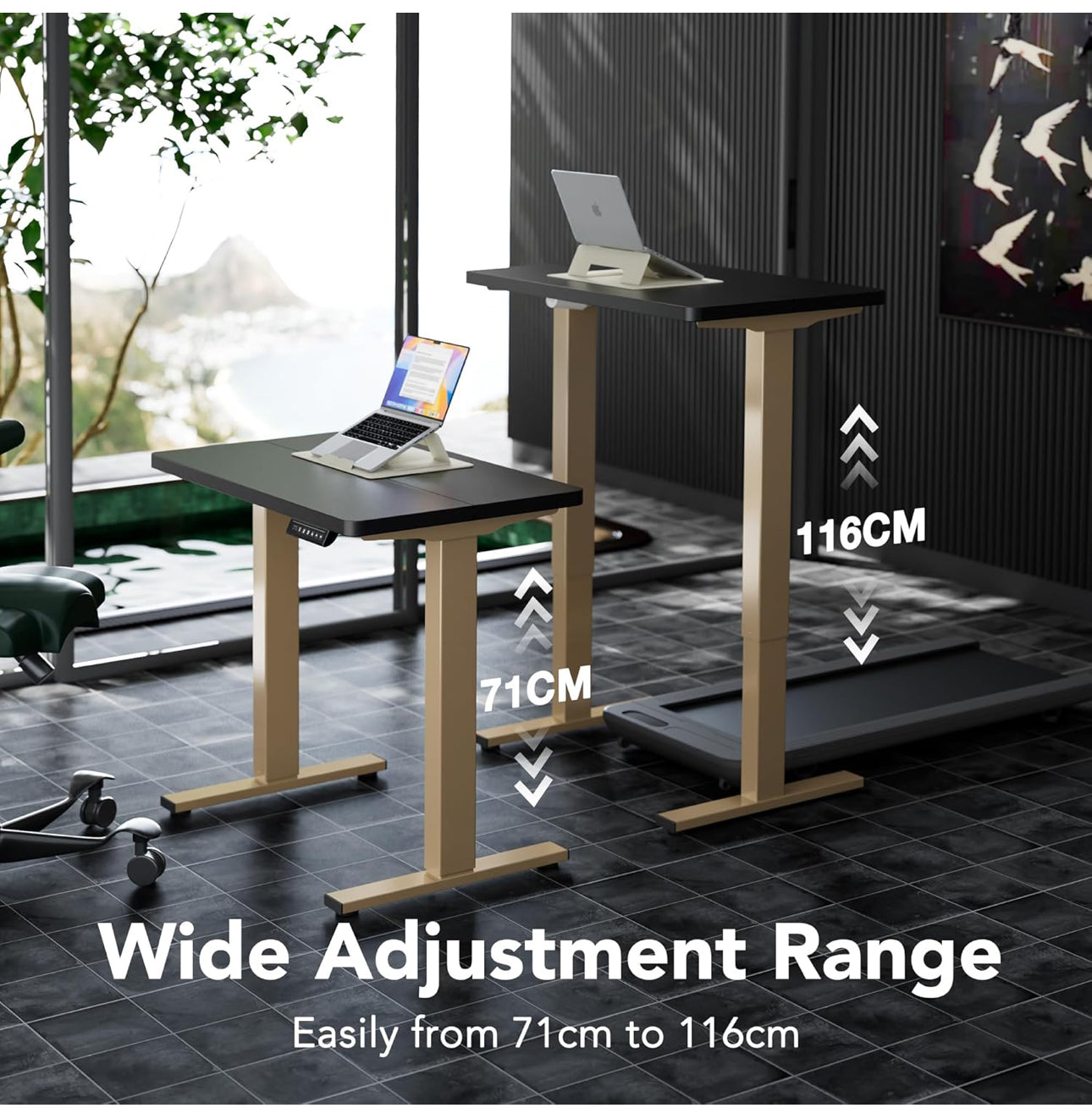 80 cm Electric Standing Desk Adjustable Height, 4