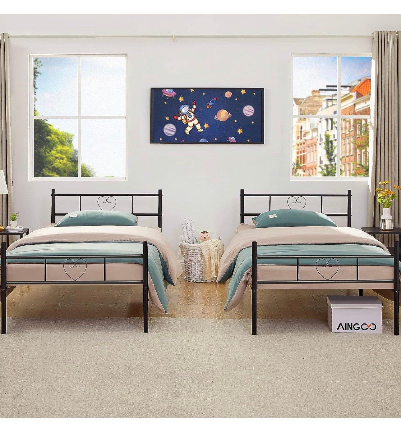 Single Bed Frame Solid 3ft Metal