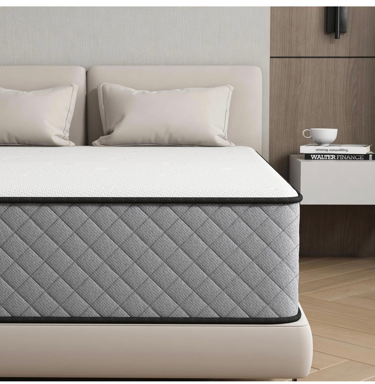 25CM Small Double Mattress – The Innerspring Hybrid Memory Foam Bed in a Box for Ultimate Support and Pressure Relief，Small Double Size Mattress(190x120x25CM)