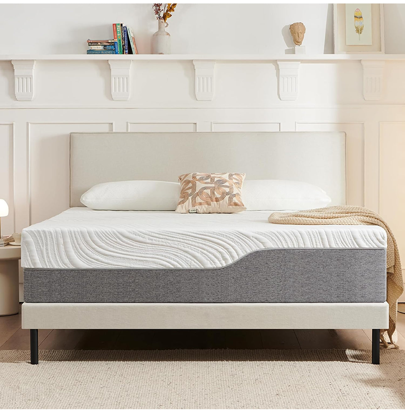 King Mattress, Memory Foam Mattress, Medium Firm, Breathable Knitted