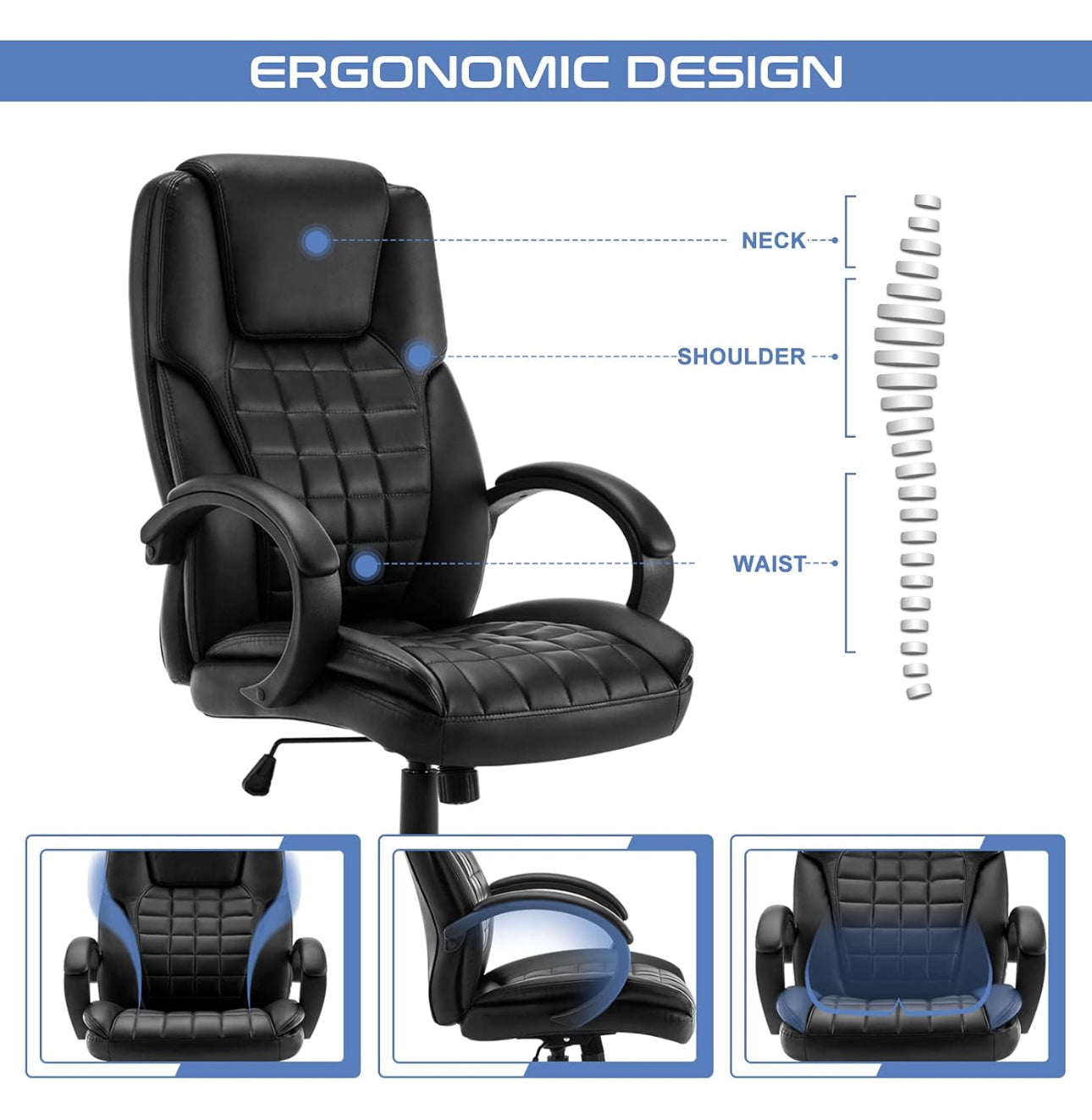Office Chair, Faux Leather