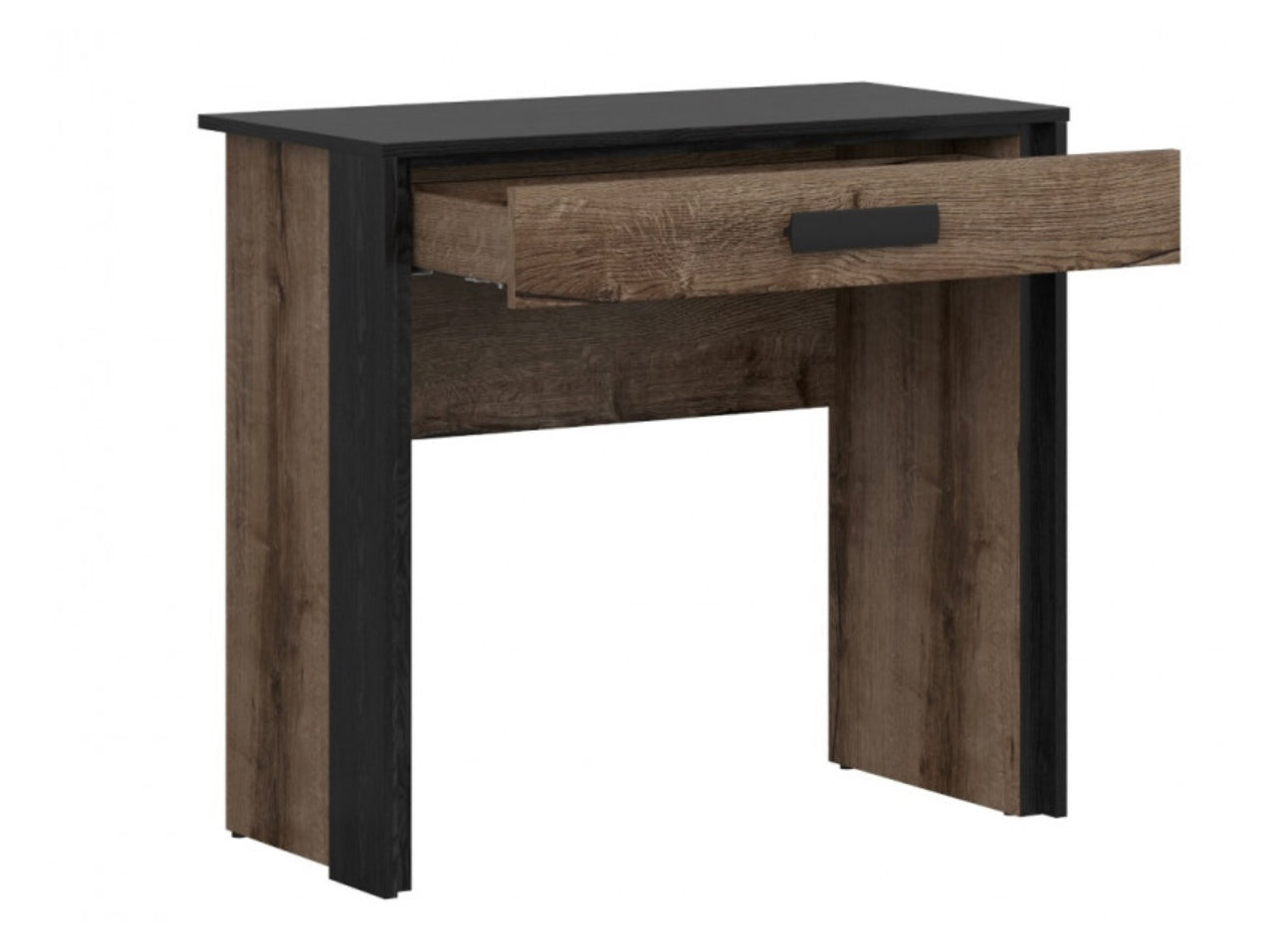 Desk Dressing Table with Drawer Storage Space Console Unit Oak/Black Effect
