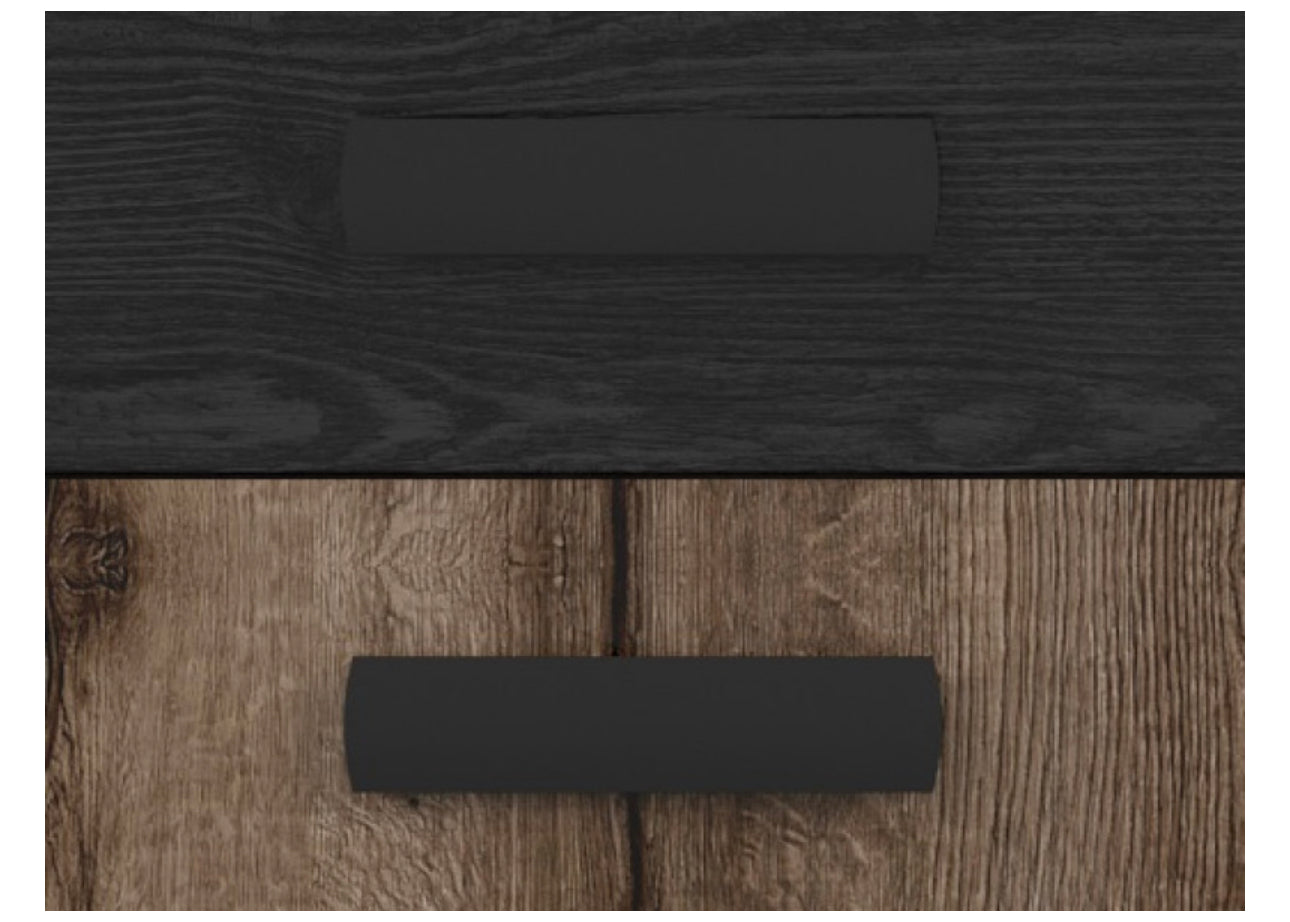 Bookcase Shelf Unit Compact Storage 1 Door 100cm Display Shelving Cabinet Oak/Black Effect