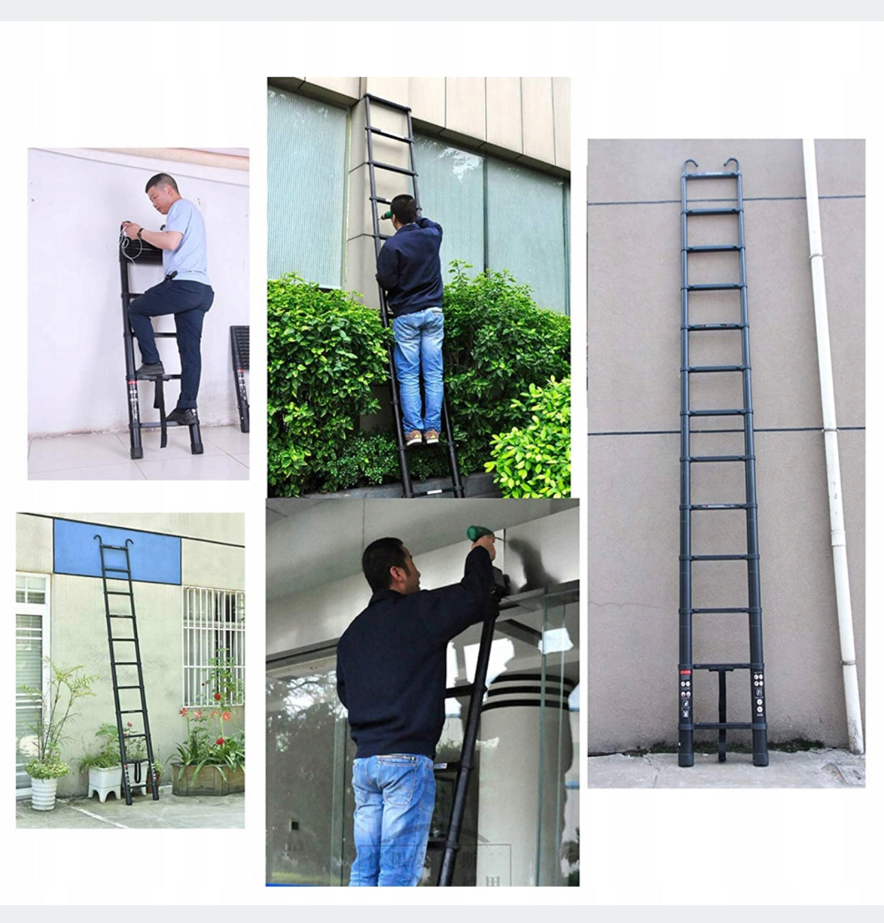 Ladder  3,2 m aluminum up to 150 kg