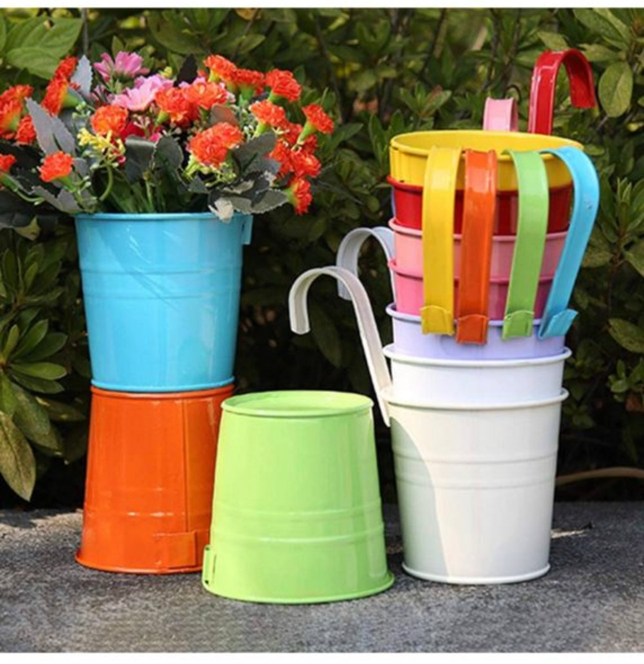 10 Pack Metal Iron Hanging Plant