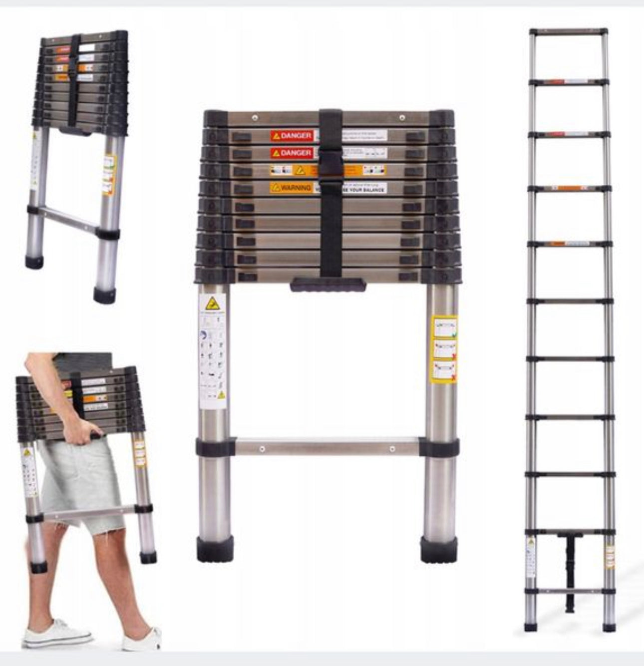 3,2 M Foldable Telescopic Ladder