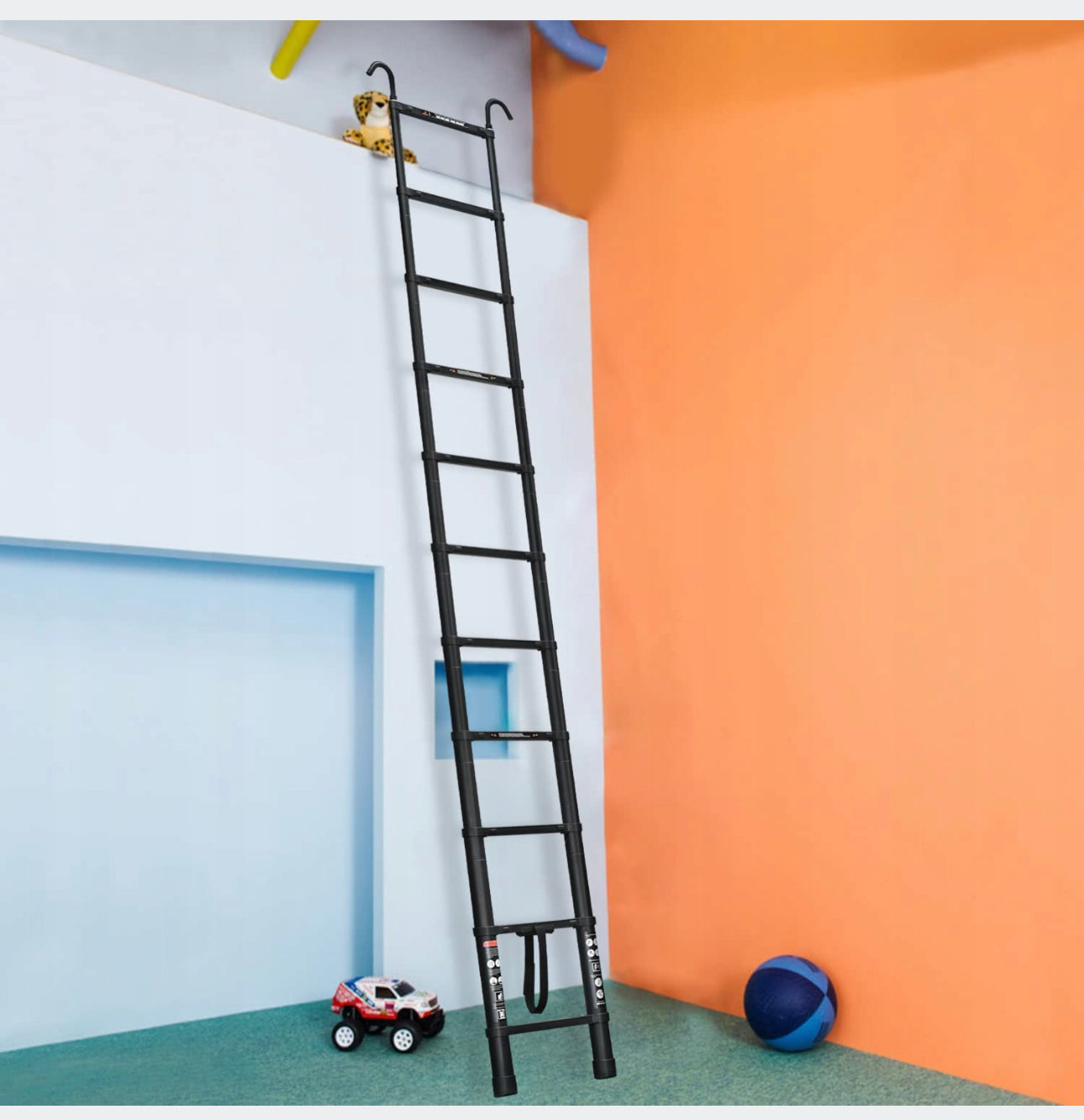 Ladder  3,2 m aluminum up to 150 kg