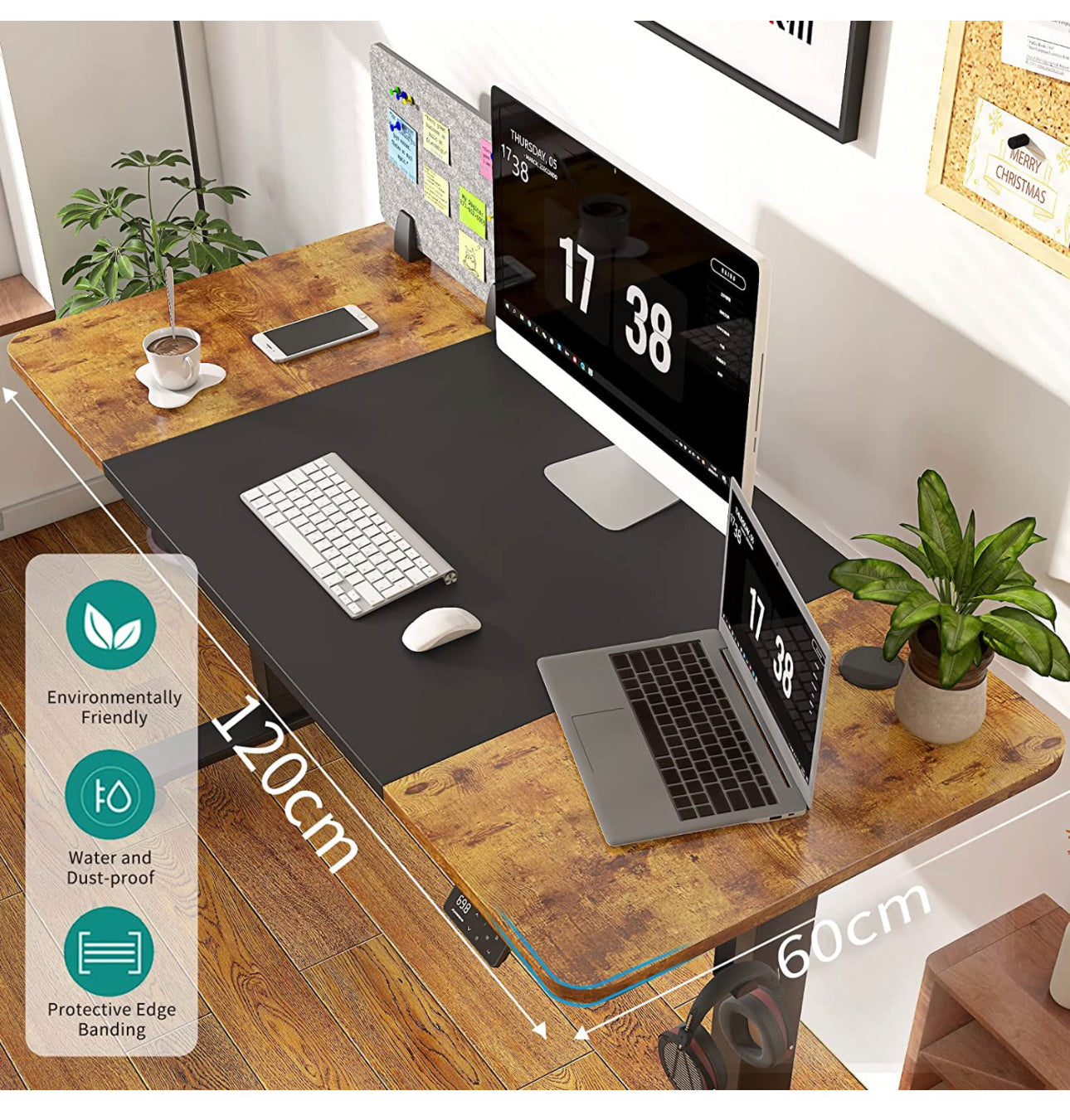 Electric Standing Desk Brown