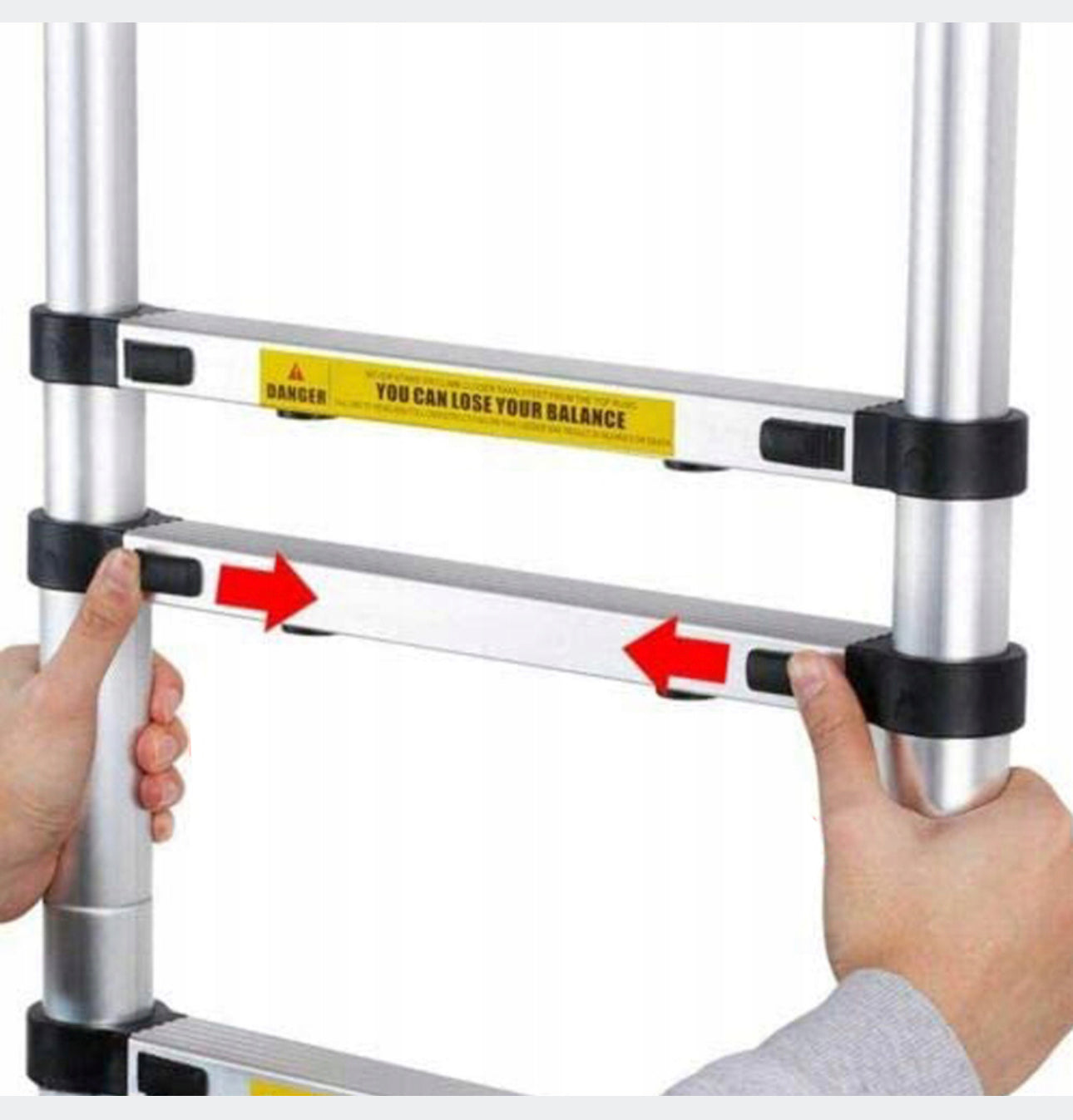 Folding Telescopic Ladder 4.4M 150kg with Hakiems