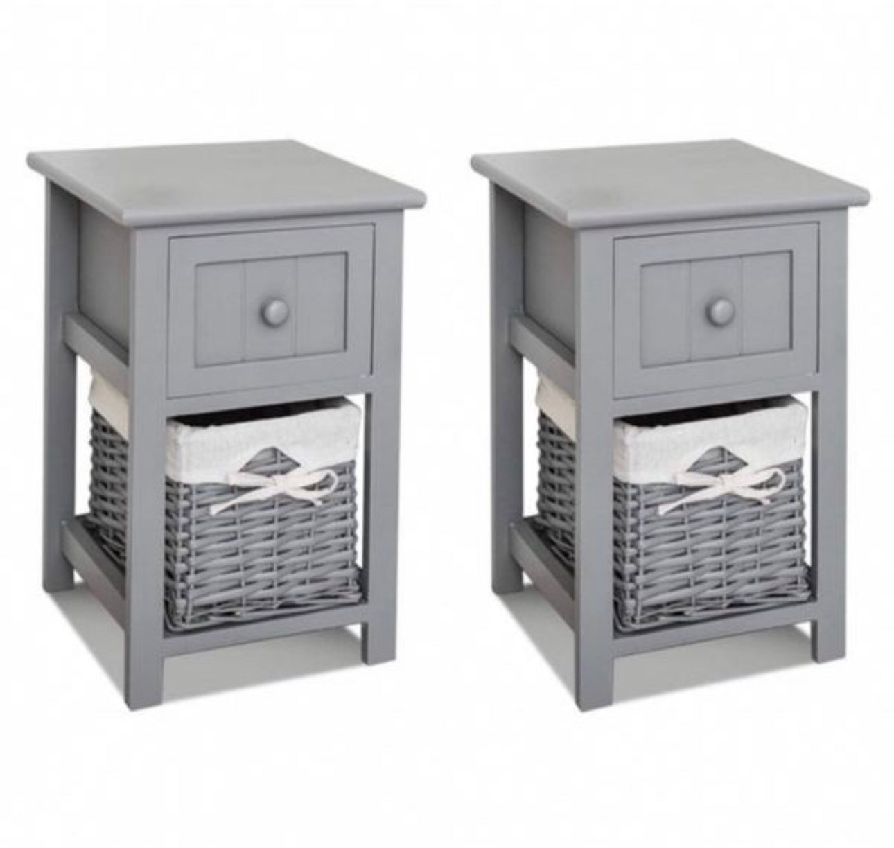 set of 2 bedside