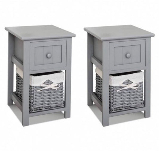 set of 2 bedside