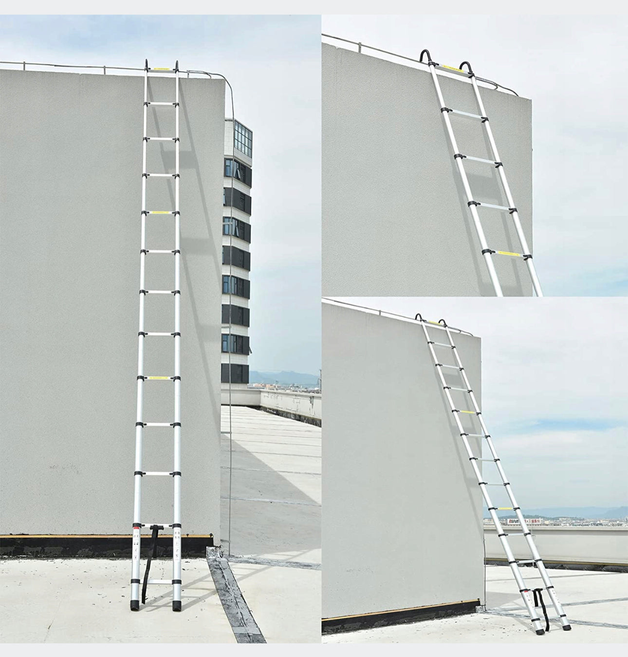 Folding Telescopic Ladder 4.4M 150kg with Hakiems