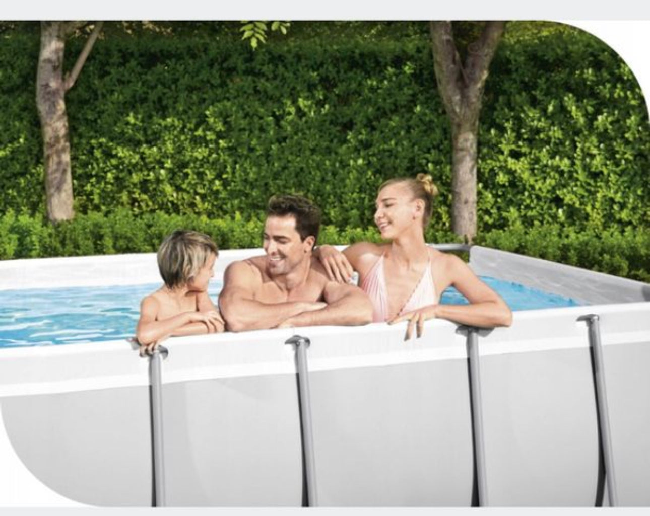 19-in-1 set Rectangular pool 412 x 201 cm
