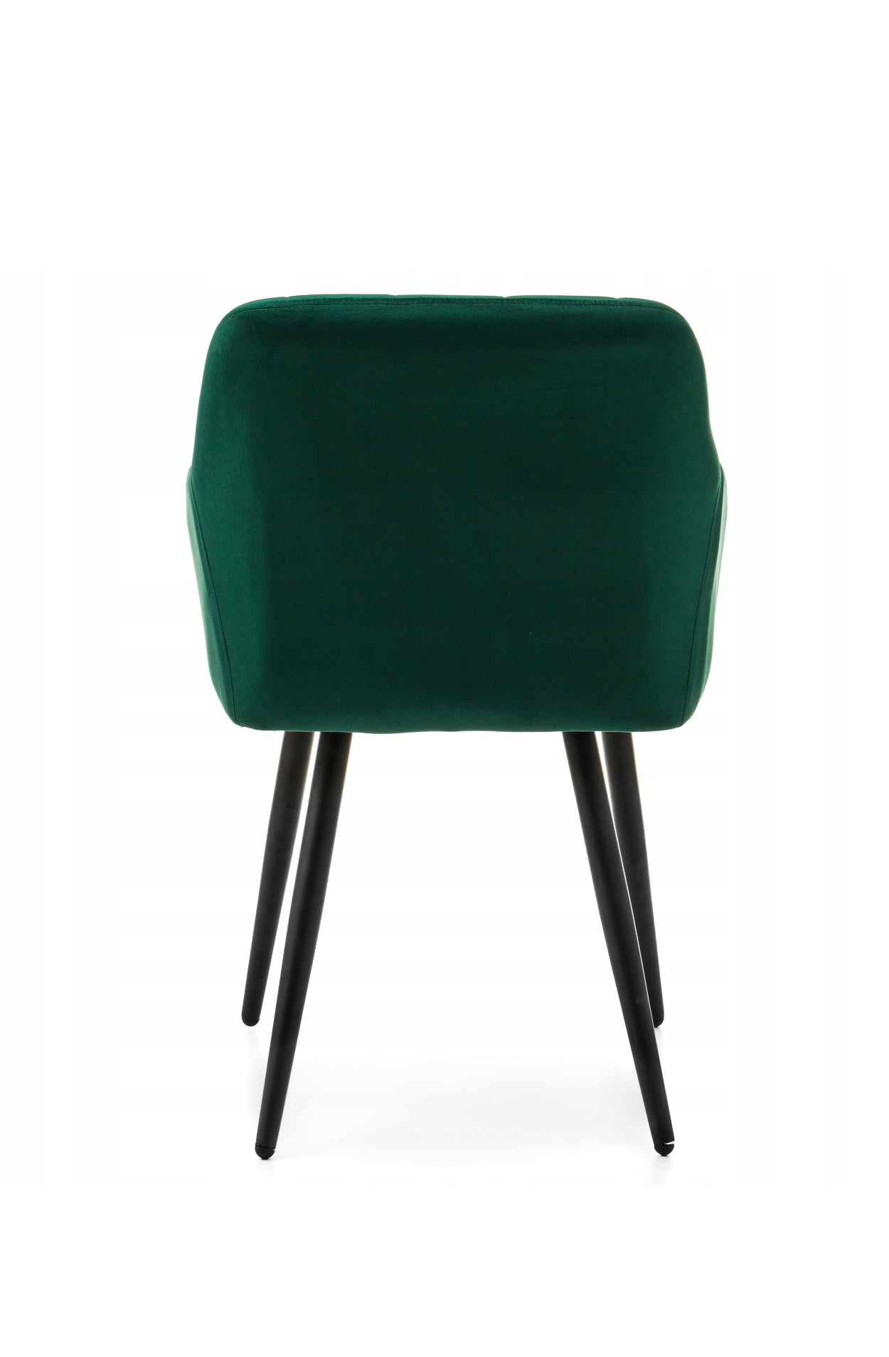 Velour upholstered chair
