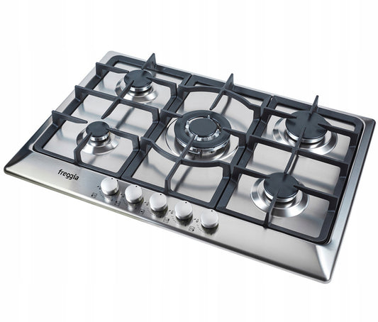 Silver gas hob