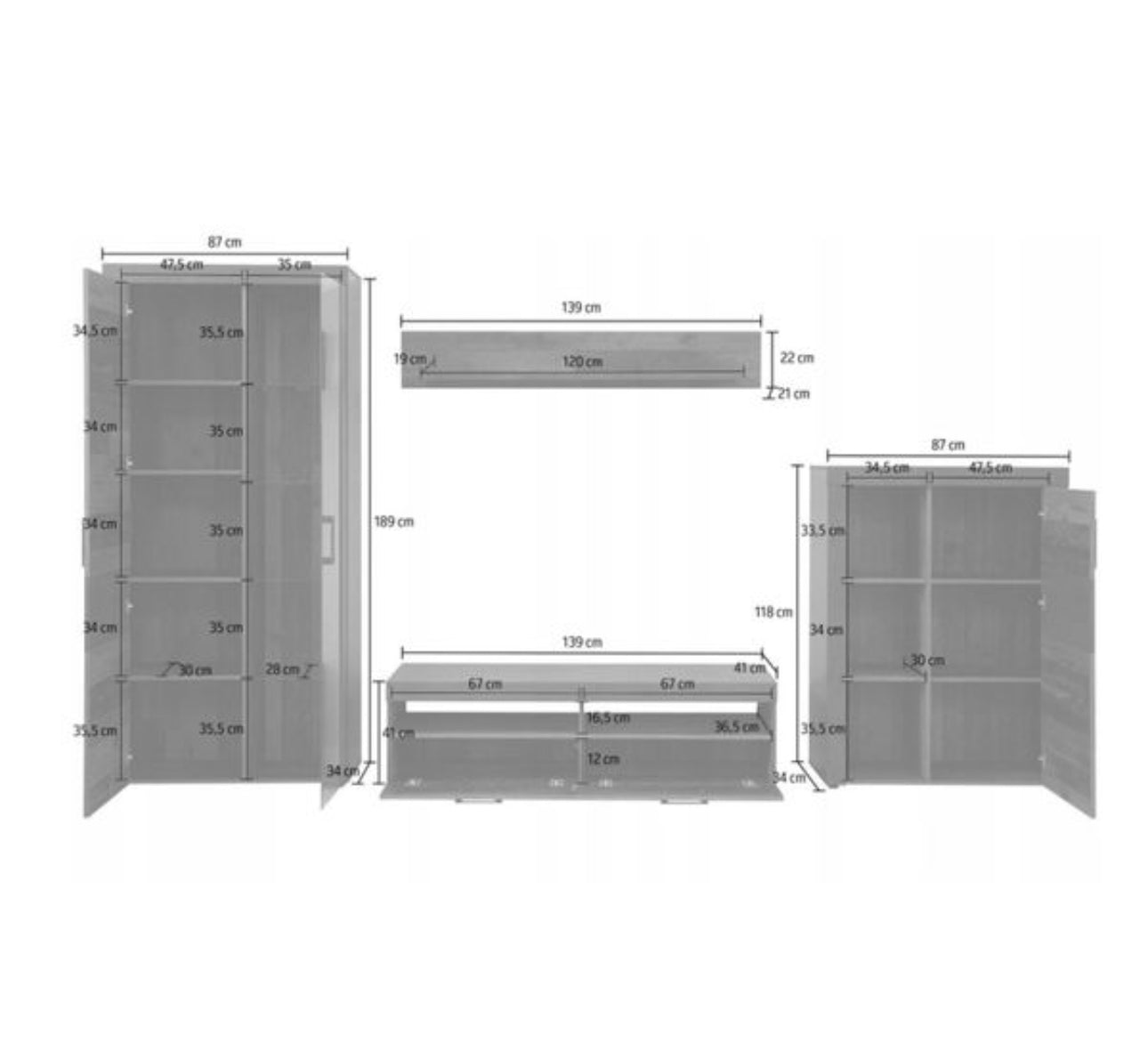 Furniture set+LED lighting