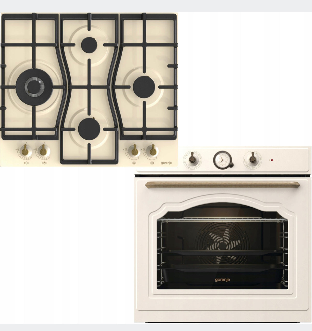 Set Oven Retro Gas Hob 60cm