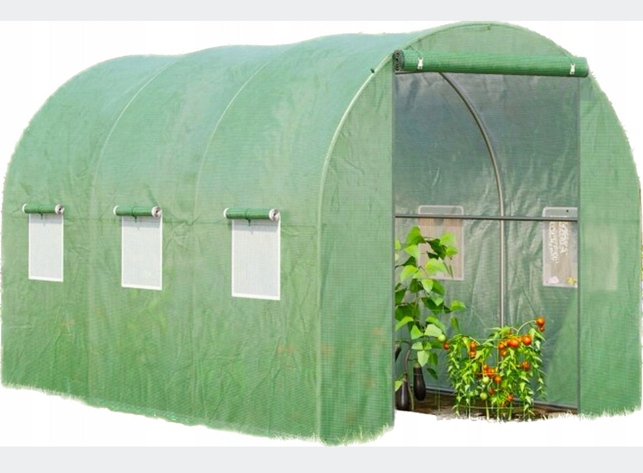 Polytunnel 6 m² 300 x 200 cm green