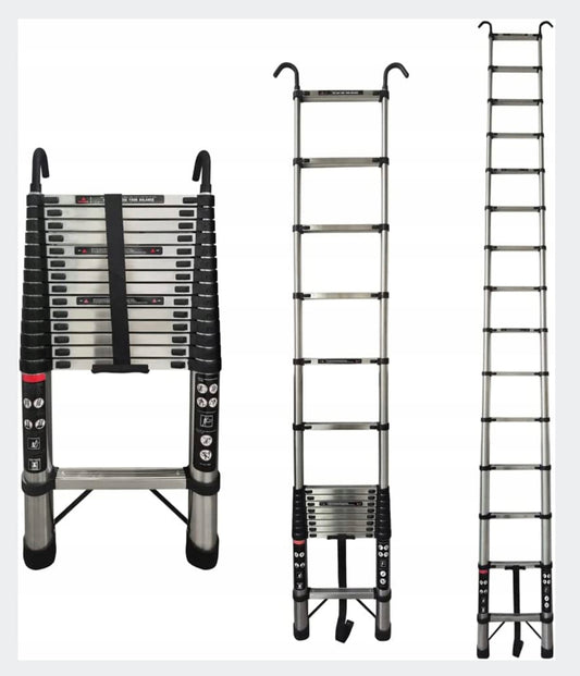 Folding Telescopic Ladder 4.4M 150kg with Hakiems