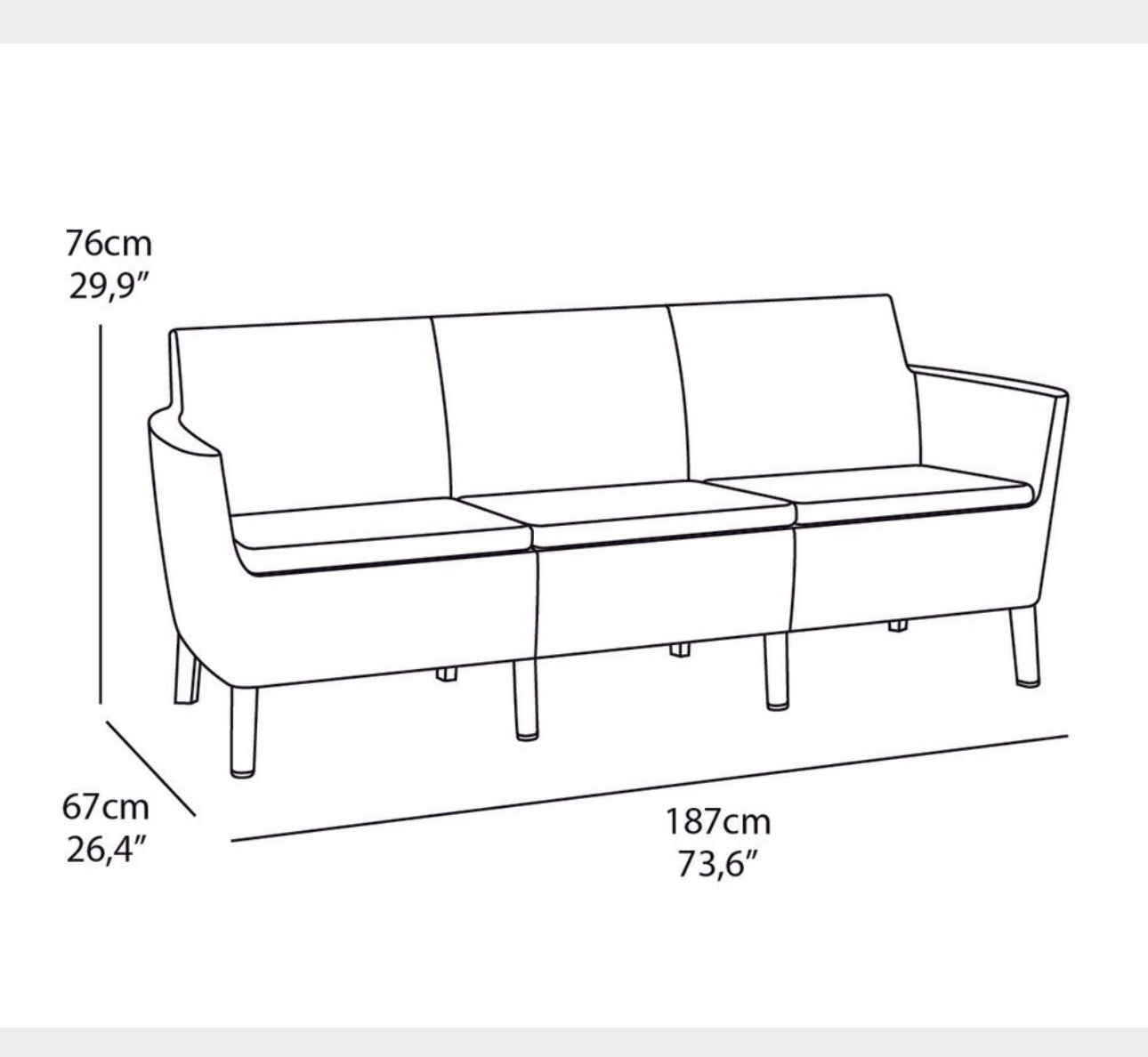 Garden furniture set