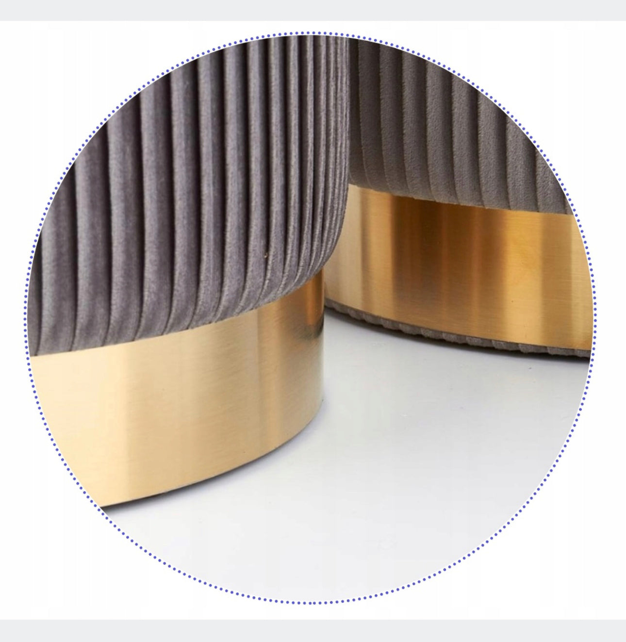 Pouf upholstered Shades of beige