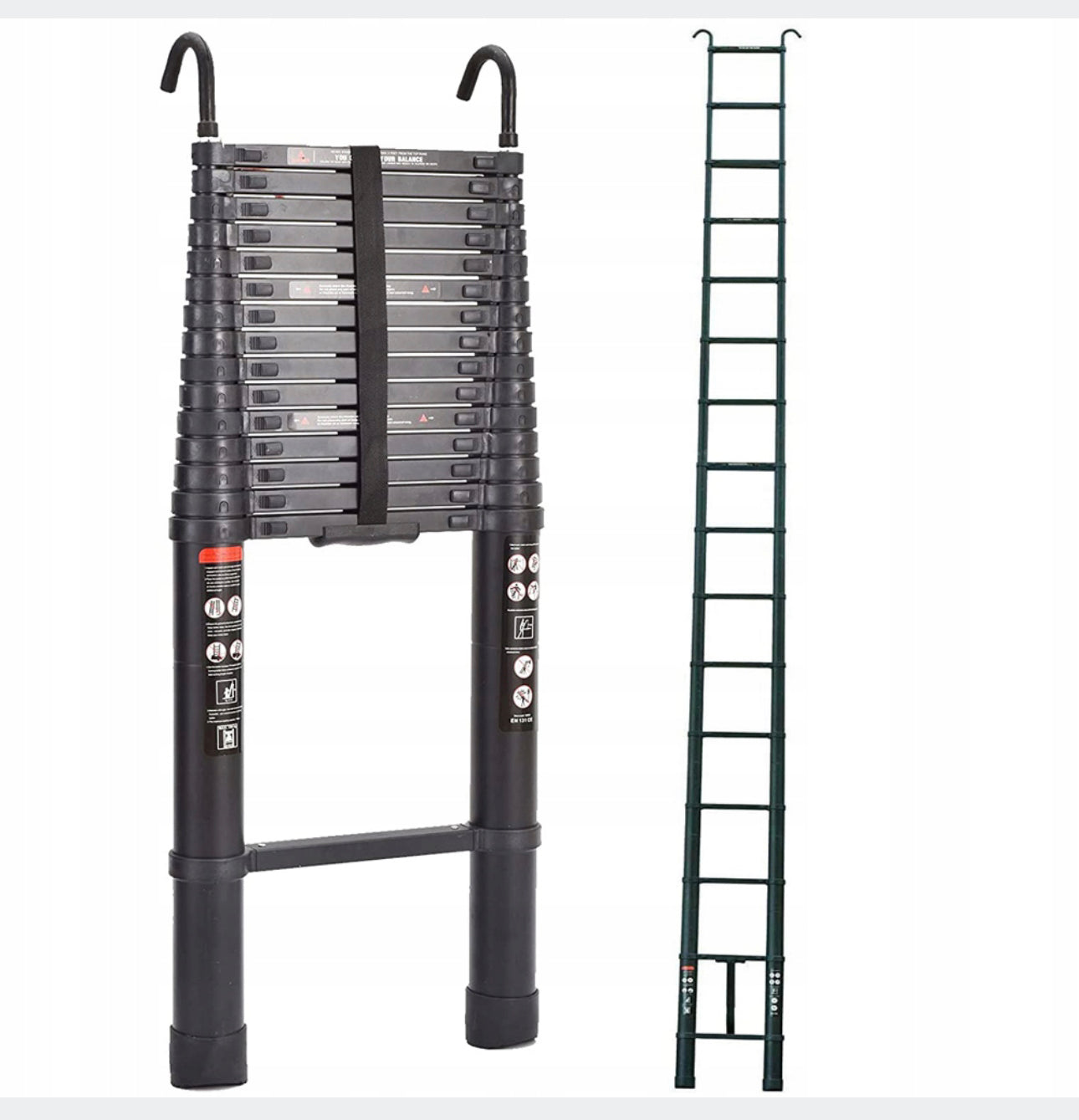 6.2 m Foldable TELESCOPIC LADDER Aluminum NEW