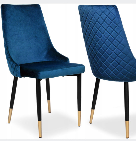 Set of 4 velvet chairs