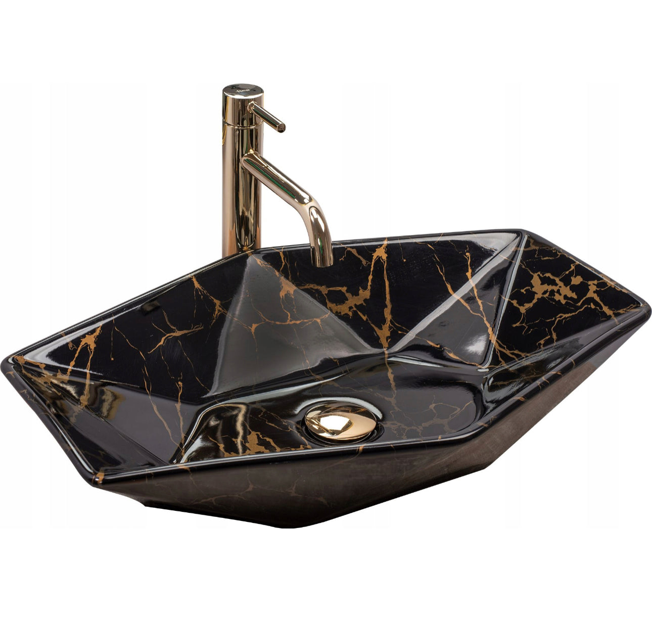 All in one set washbasin+tap+plug