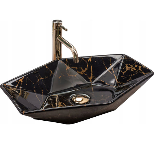 All in one set washbasin+tap+plug