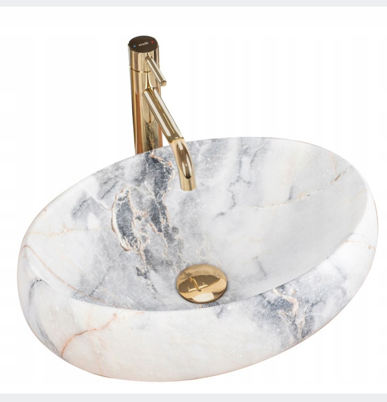All in one set washbasin+tap+plug