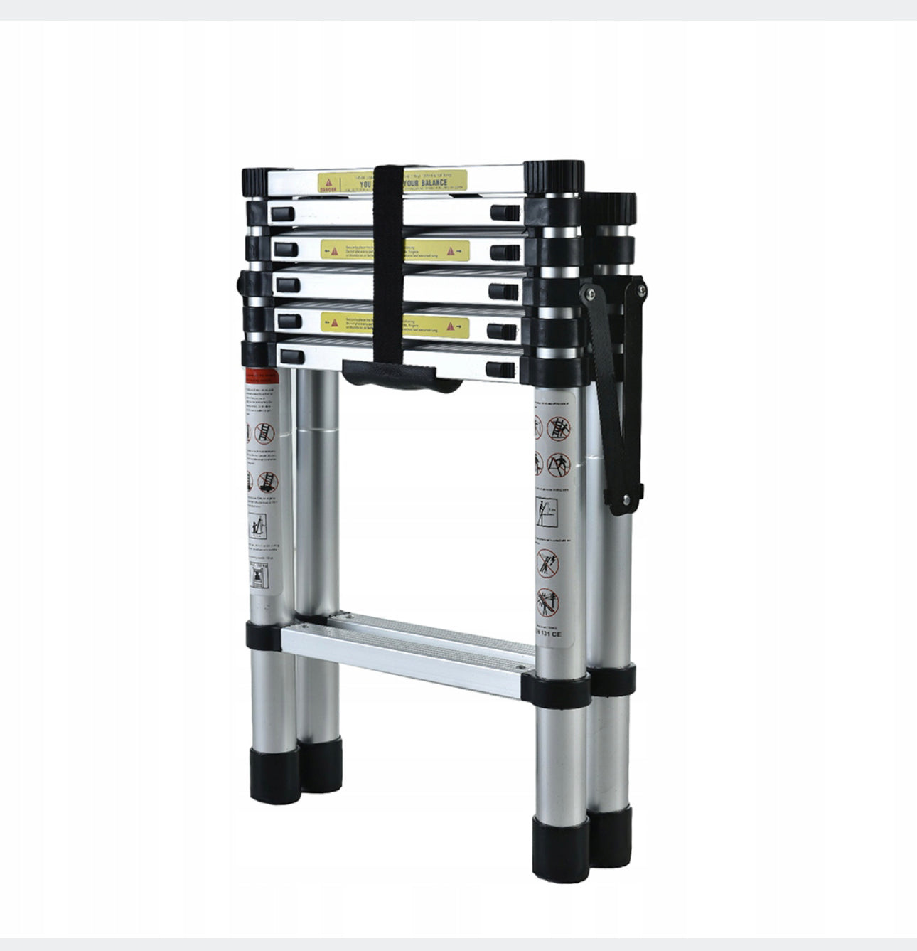 6 + 7 Steps Two-sided telescopic ladder, 150kg