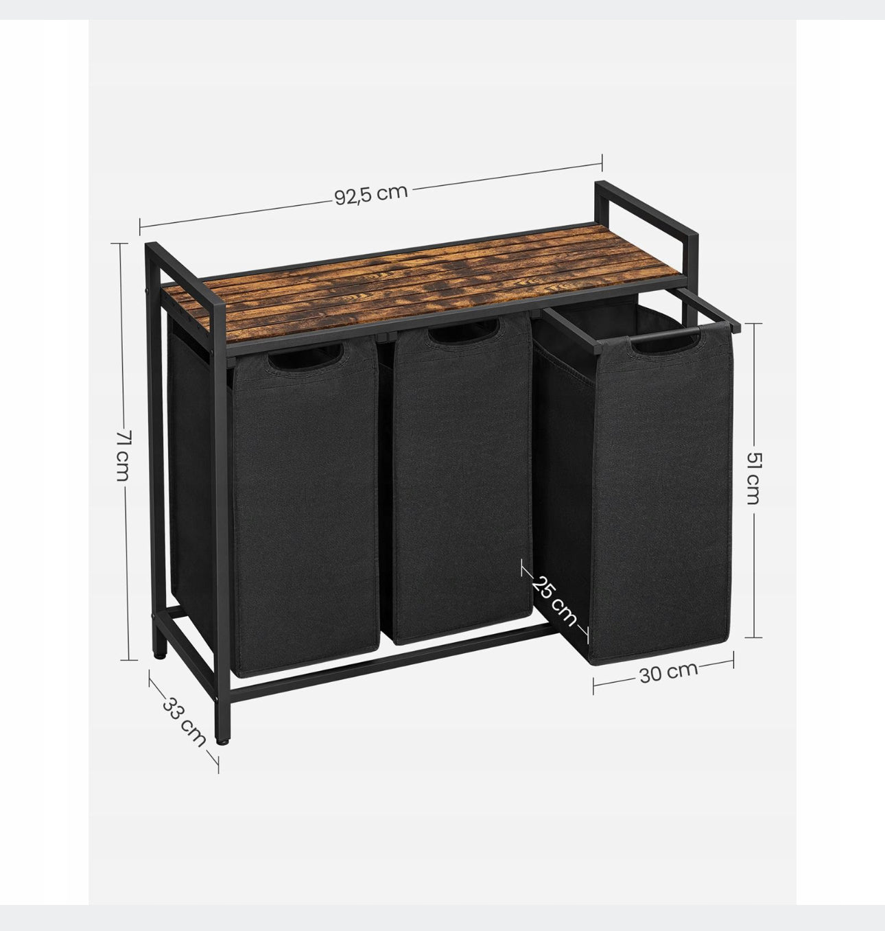 Bin freestanding for the laundry